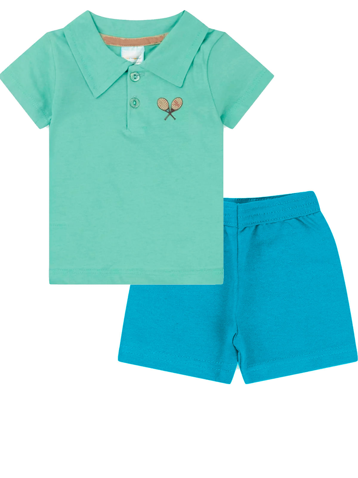 Conjunto Infantil Menino Camiseta E Shorts Roupa De Criança Curto