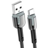 Cabo De Dados Usb Tipo-c Nylon Trancado 1m Preto Kafei - Kildcbc001