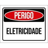Placa De Sinalização - Perigo Eletricidade 18x23
