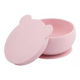 Tigela Urso De Silicone Bowly Pinky Pink - Minikoioi