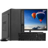 Computador Completo Ark, Intel Core I7 860, 8gb, Ssd 480gb, Windows 10 Pro + Monitor 21 Led + Kit Multimidia