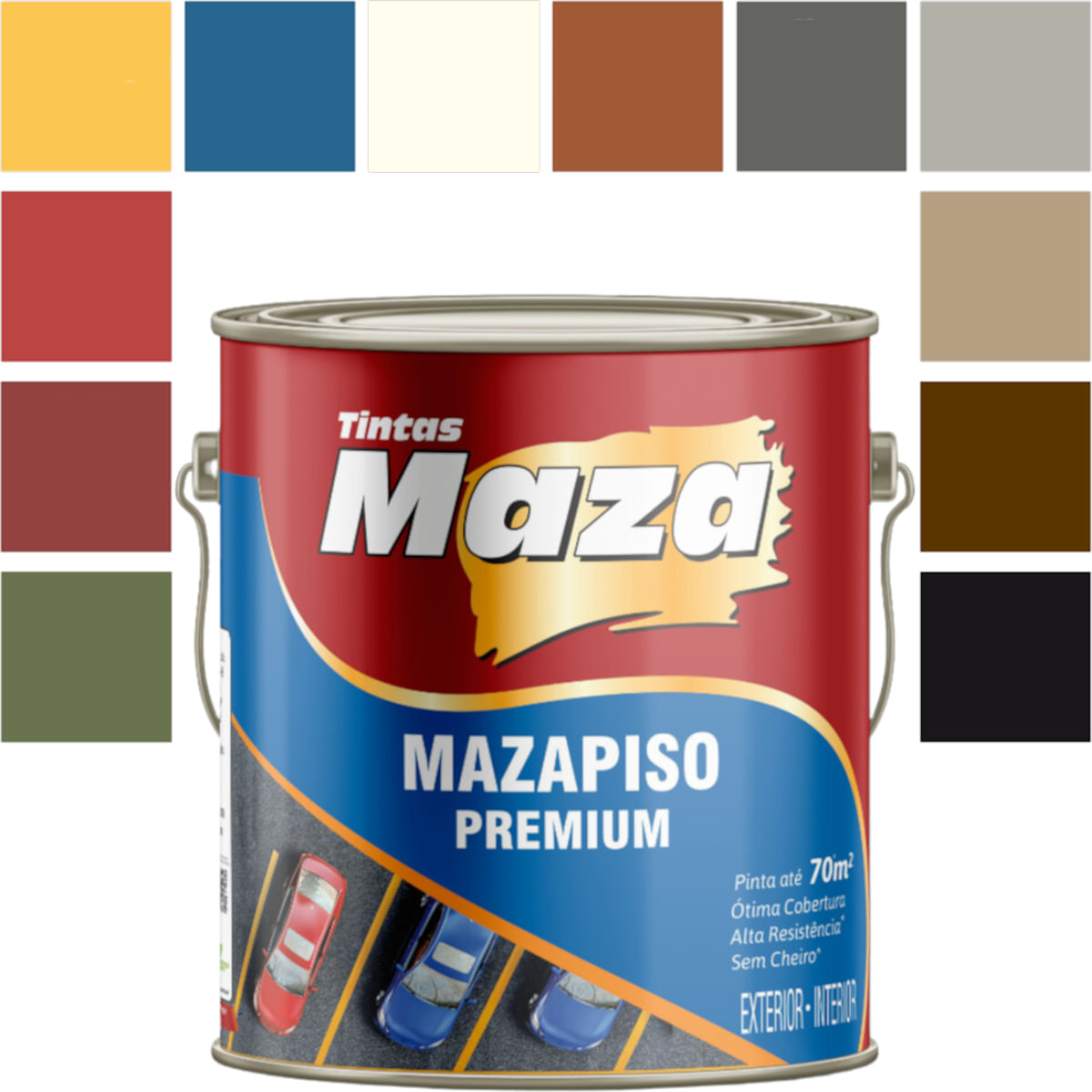 Tinta Piso Premium Para Área Externa Interna 3,6l Cores