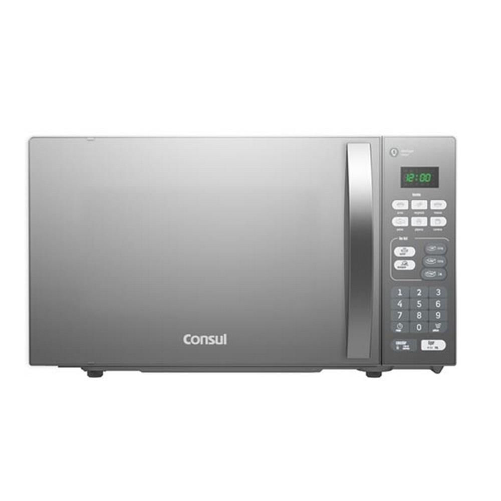 Forno Micro-ondas Consul 20l Menu Uso Fácil Prata Espelhado Cm020