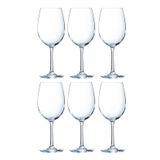 Kit 6 Taças De Cristal Arcoroc Vinho Chef Sommelier 470ml