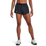 Shorts De Corrida Feminino Under Armour Fly By 2.0 Printed Pp Preto