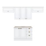 Cozinha Modulada Americana 5 Peças Branco Hp - Henn