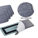 Kit Com 10 Unidades De Refil Flat Mop Esfregão Seca Lava