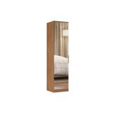 Modulado De Quarto Guarda Roupa C/ 1 Porta C/ Espelho 71230k Irlanda Amêndola Touch - Demóbile