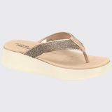 Chinelo Feminino Slide Plataforma Nuvem Strass Modare 7189.105.14710 - Ouro Rosado - 34