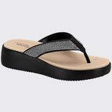 Chinelo Feminino Slide Plataforma Nuvem Strass Modare 7189.105.14710 - Preto - 34