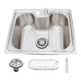 Cuba Pia Cozinha Gourmet Aço Inox 50x40 Com Acessórios