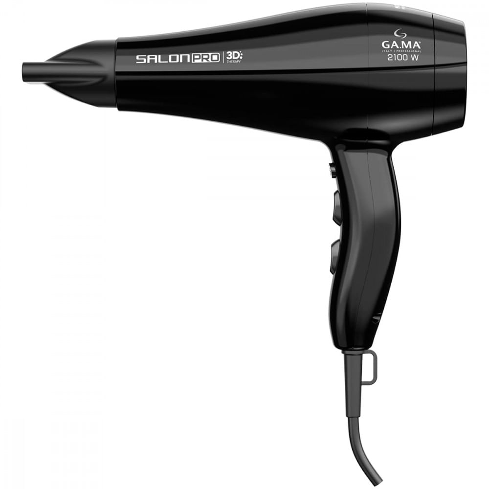 Secador De Cabelos Ga.ma Italy Salon Pro 3d 2100w 127v Preto