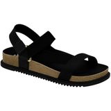 Sandália Conforto Feminina Pepete Slide Fitas Strass Beira Rio 8523.109.28174 - Preto - 37