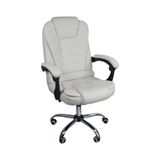 Cadeira De Escritório Presidente Reclinável Ergonômica Branco