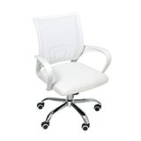 Cadeira de Escritório Begônia Tela Mesh Ergonômica Giratória Branco