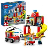 Lego City Estação De Bombeiros 60375 (153 Peças)