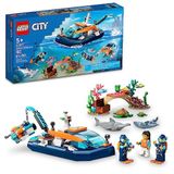 Lego City Barco De Mergulho 60377 Jogo De Construção Oceânic