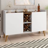 Buffet Aparador Com Adega 2 Portas Max Branco