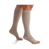 Meia Sigvaris Algodão Super 20-30 Mmhg  282s Bege Claro Xg - Xg2