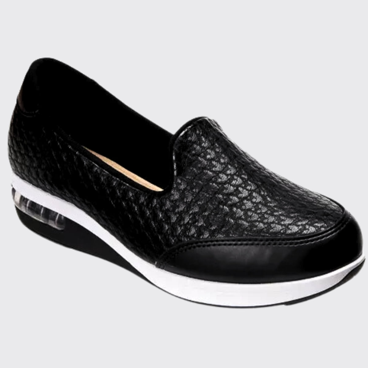 Tenis Feminino Casual Slip On Ultra Conforto Modare 7320.201.27501 - Preto - 35