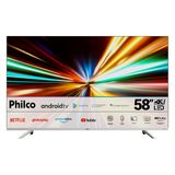 Smart TV Philco 58 Polegadas TV PTV58GAGSKSBL 4K LED 4K UHD LED Dolby Áudio Android TV