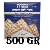 Pão Ázimo Matza Para Ceia Judaica Rabino M. Snayde 500g