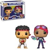 Funko Pop Fortnite Street Fighter Ryu &amp; Brite Bomber 2pack