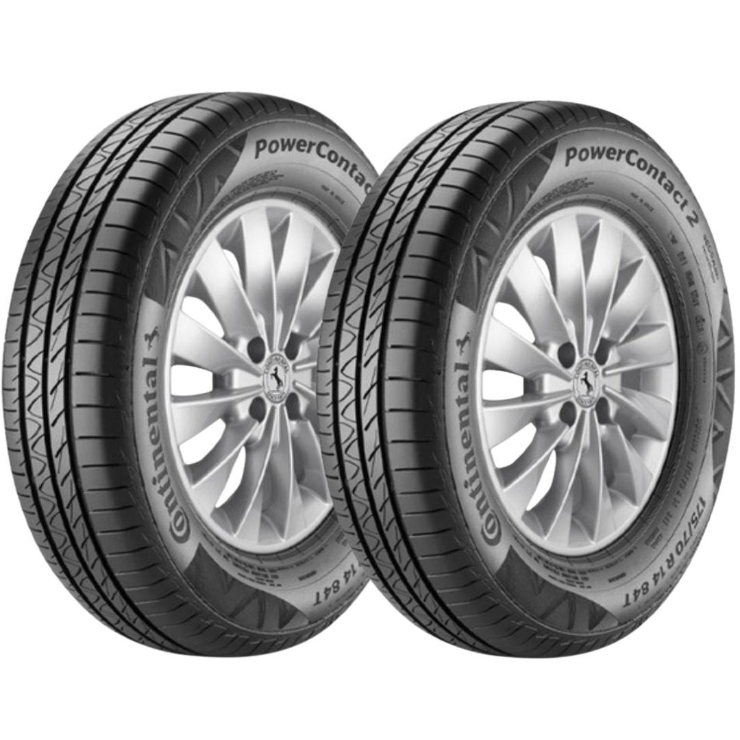 Kit De 2 Pneus Continental Aro 15 Powercontact 2 195/65r15 91h