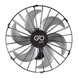 Ventilador Oscilante De Parede 50cm Goar Metal Preto 220v