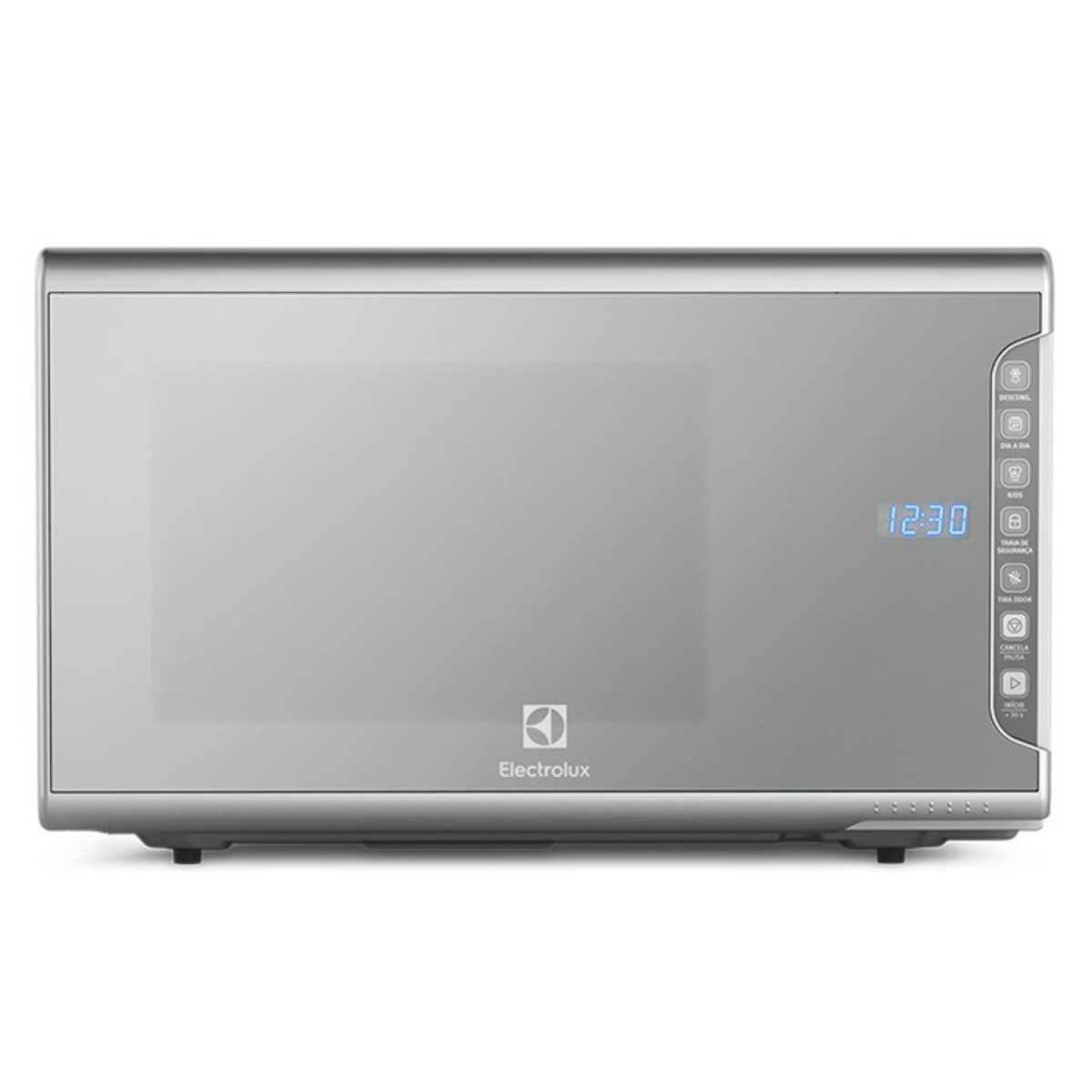 Micro-ondas Electrolux 31L cor Inox Espelhado com Painel Integrado e Função Tira Odor MI41S 127v