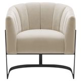 Poltrona Decorativa Sala De Estar Recepção Mavie Base De Ferro Preto Suede Cor Azul Tiffany