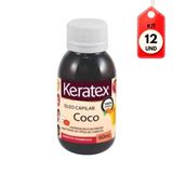 Kit C-12 Fixed Keratex Óleo De Coco Capilar 60ml