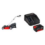 Cortador De Grama À Bateria Ge-cm 33 Li Solo E 1 Kit Carregador Bivolt Com Bateria 18v 4,0ah Pxc Vermelho/preto