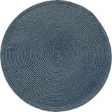 Kit 2 Americano Requinte Liso Para Mesa Redondo 38cm Navy