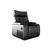 Poltrona Giratório Papai Reclinavel Mx66 Commander Sintetico Preto Matrix