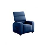 Poltrona Cadeira Do Papai Reclinável Porta Copo Pulse Azul