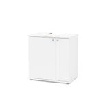 Gabinete De Banheiro C-pés 3403 S-cuba 2 Portas 60cm Cor Branco - Politorno