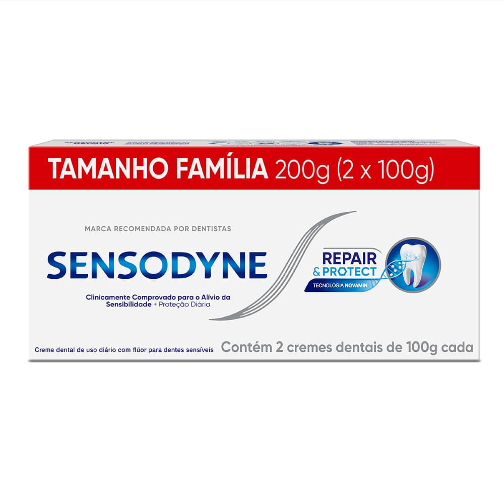 Creme Dental Sensodyne 2 Unidades Repair Protect 100g 50% De Desconto Na Segunda Unidade