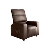 Poltrona Reclinável Sala Cadeira Mx 67 Pulse Sintetico Marrom Matrix Original
