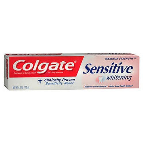 Pasta De Dente Colgate Sensitive Whitening Maximum Strength Fresh Mint Fresh Mint 6 Oz Da Colgate (pacote Com 6)