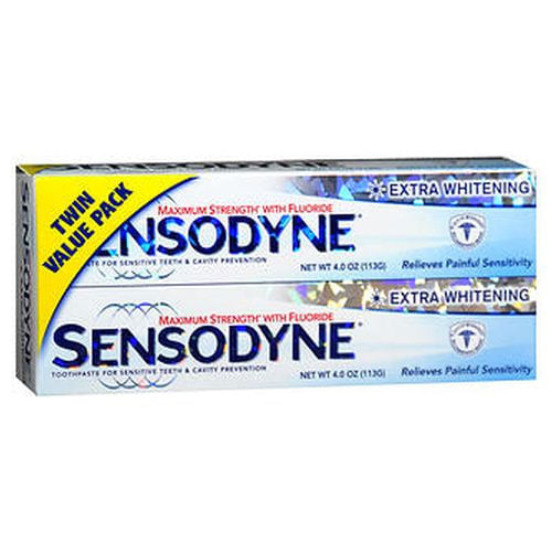 Pasta De Dente Extra Clareadora Sensodyne Pacote Duplo 8 Onças Da Sensodyne (pacote Com 6)