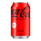 Refrigerante Coca-Cola Sem Açúcar Lata 350ml