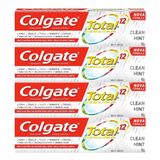 Kit Creme Dental Colgate Total 12 Clean Mint 4un Com 90g Cada