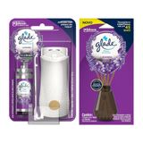 Kit Glade Odorizador Toque De Frescor Aparelho + 1 Refil Lavanda 12ml + Difusor De Ambiente