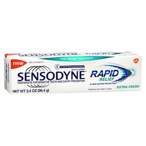 Pasta De Dente Sensodyne Rapid Relief Extra Fresh 3.4 Oz Da Sensodyne (pacote Com 2)