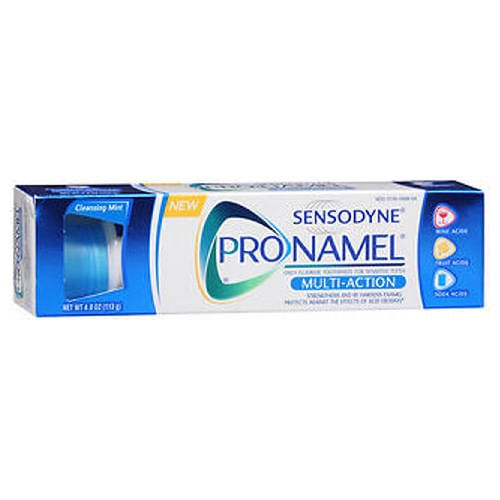 Pasta De Dente De Limpeza Com Flúor Multiação Sensodyne Pronamel 4 Oz Da The Honest Company (pacote Com 6)