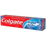 Creme Dental Colgate Tripla Ação Hortelã 90g Embalagem Com 12 Unidades