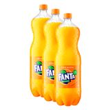 Kit 3 Refrigerante Fanta Laranja Pet 2 Litros