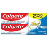 Creme Dental Clareador Colgate Total Gel, Menta Clareadora, Pacote Duplo, 9,6 Onças