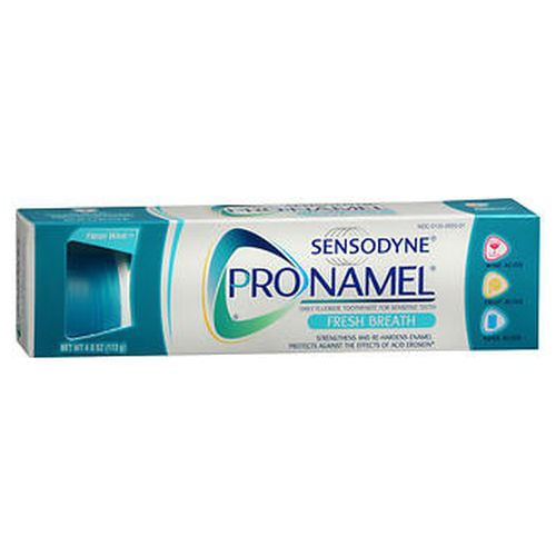 Pasta De Dente Sensodyne Pronamel Fresh Breath Para Proteção De Dentes Sensíveis E Cavidades Fresh Wave 4 Oz Da The Honest Company (pacote C